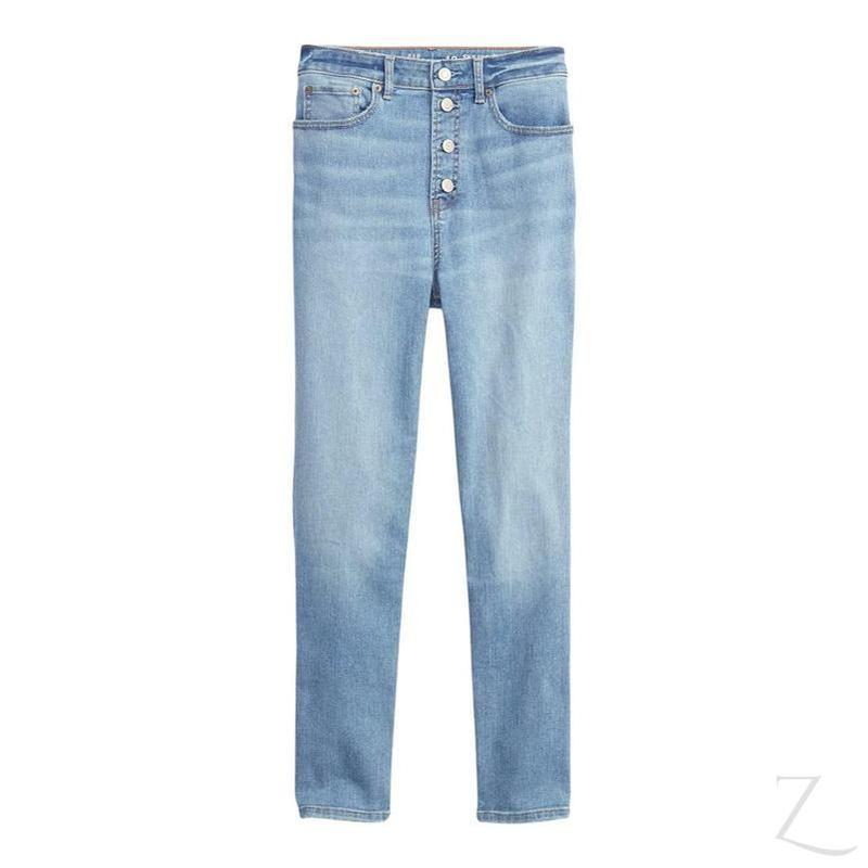 Buy-Girls' Extra High Rise Super Stretchy Super Skinny Super Strong Denim Jeans | Button Fly | "Bobo" - B Grade-Light Blue-8-9 Years-Online-in South Africa-on Zalemart