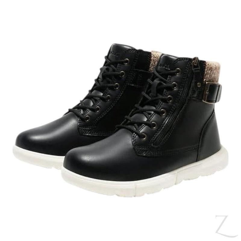 Buy-Ladies Casual Ankle Boots | Fleece Lining | "Jabu" - A Grade-Black-3-Online-in South Africa-on Zalemart