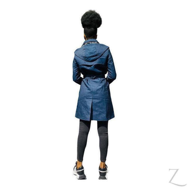 Buy-Ladies Double Breasted Hooded Trench Coat | Water Repellent | "Zia" - B Grade-Online-in South Africa-on Zalemart