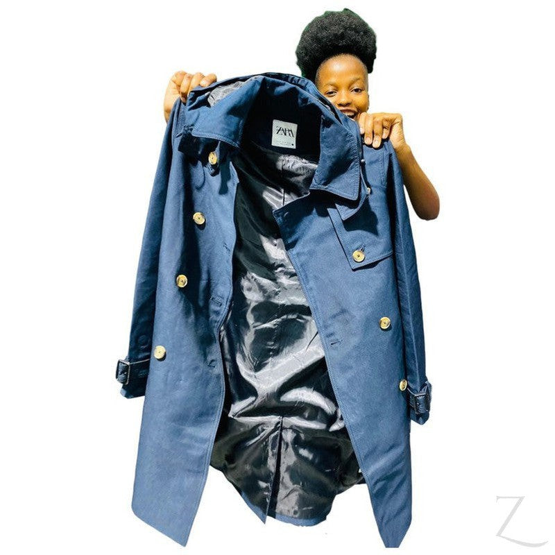 Buy-Ladies Double Breasted Hooded Trench Coat | Water Repellent | "Zia"-Online-in South Africa-on Zalemart