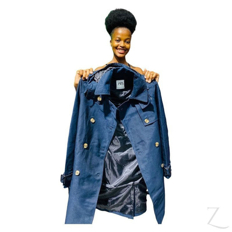 Buy-Ladies Double Breasted Hooded Trench Coat | Water Repellent | "Zia"-Online-in South Africa-on Zalemart