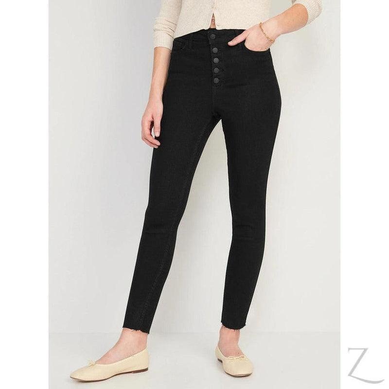 Buy-Ladies Extra High Rise Super Skinny Super Stretchy Strong Denim Jeans | Cropped | "Samina" - B Grade-Online-in South Africa-on Zalemart