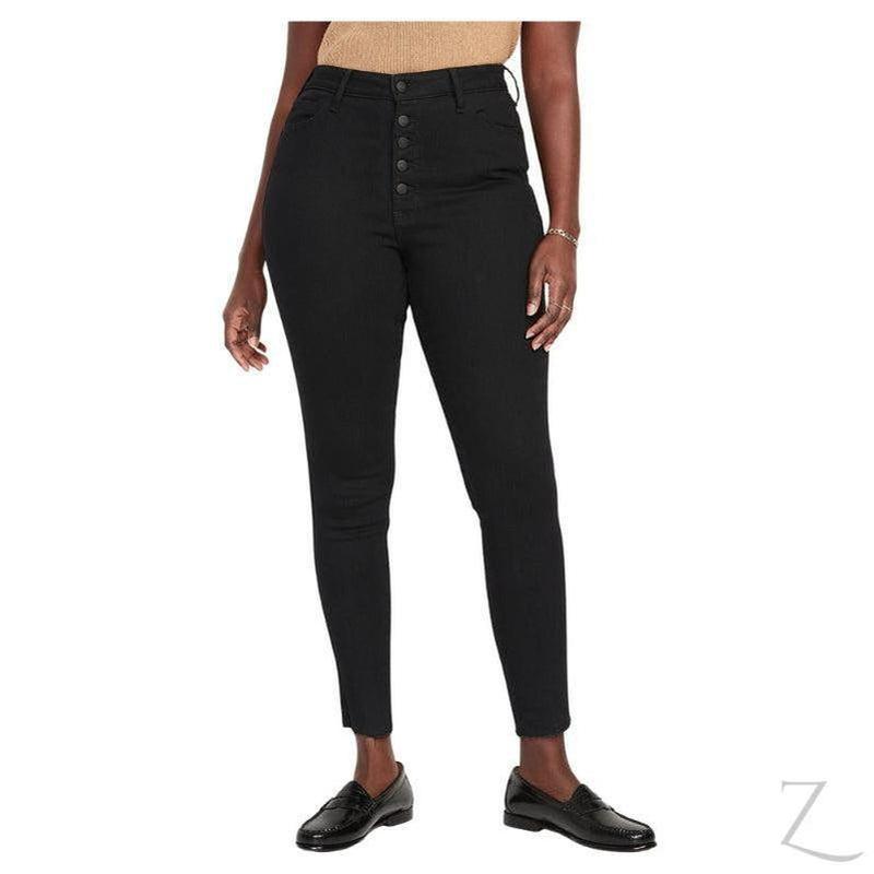Buy-Ladies Extra High Rise Super Skinny Super Stretchy Strong Denim Jeans | Cropped | "Samina" - B Grade-Online-in South Africa-on Zalemart