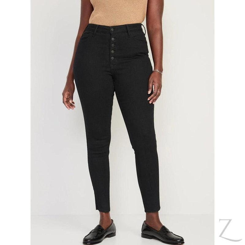 Buy-Ladies Extra High Rise Super Skinny Super Stretchy Strong Denim Jeans | Cropped | "Samina" - B Grade-Online-in South Africa-on Zalemart