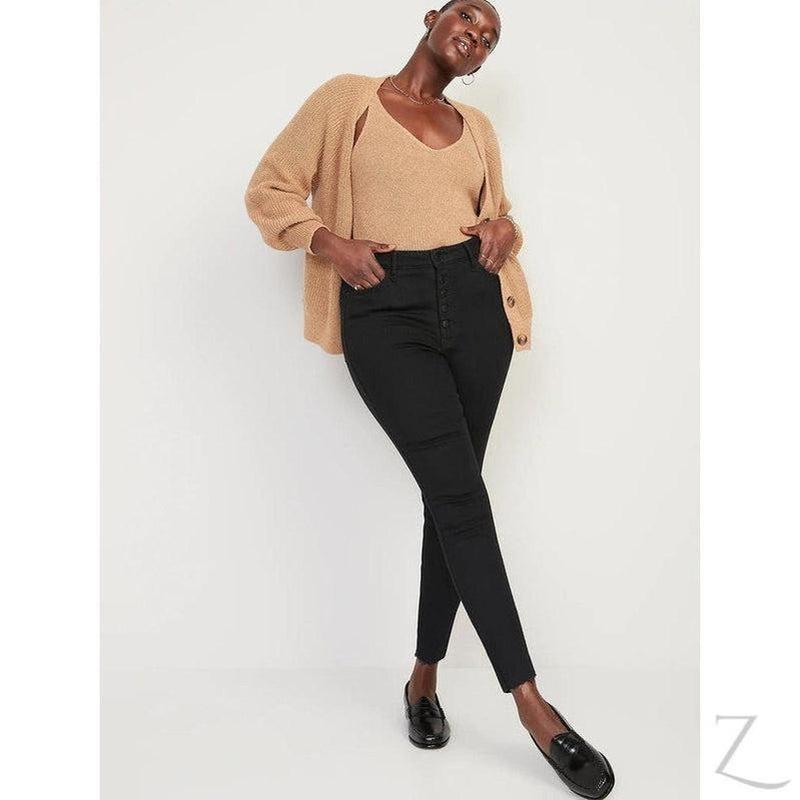 Buy-Ladies Extra High Rise Super Skinny Super Stretchy Strong Denim Jeans | Cropped | "Samina" - B Grade-Online-in South Africa-on Zalemart