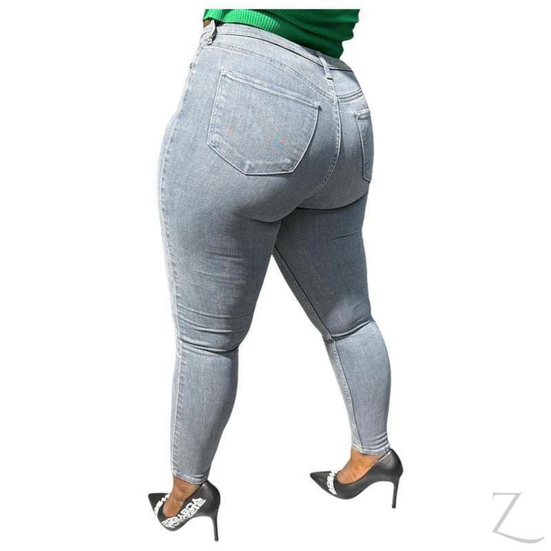 Buy-Ladies Extra High Rise Super Skinny Super Stretchy Strong Denim Jeans | Plain | "Samina" - B Grade-Online-in South Africa-on Zalemart