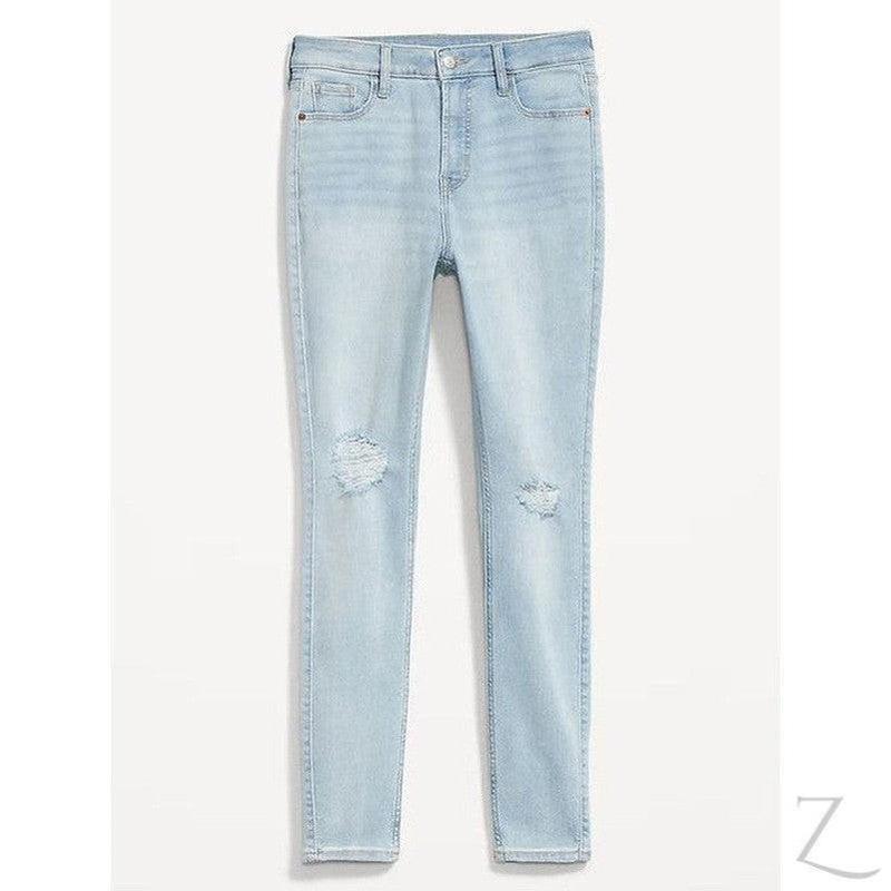 Buy-Ladies Extra High Rise Super Skinny Super Stretchy Strong Denim Jeans | Ripped | "Samina" - B Grade-Online-in South Africa-on Zalemart