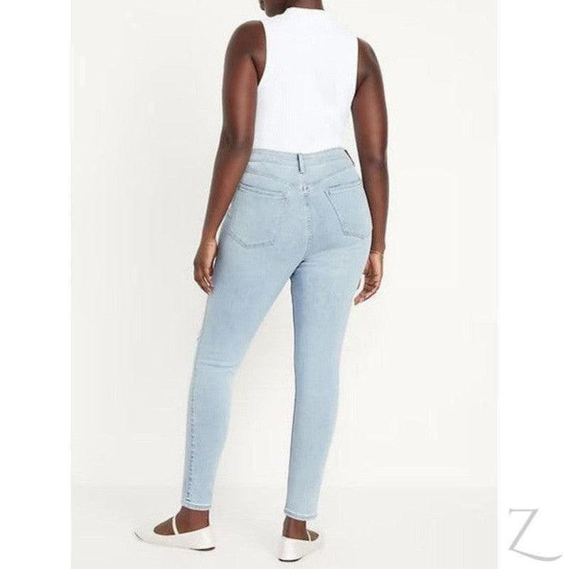 Buy-Ladies Extra High Rise Super Skinny Super Stretchy Strong Denim Jeans | Ripped | "Samina" - B Grade-Online-in South Africa-on Zalemart