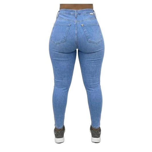 Buy-Ladies Extra High Rise Super Stretchy Super Skinny Strong Denim Jeans | One Size Fits 4 | "Futhi" - B Grade-Online-in South Africa-on Zalemart