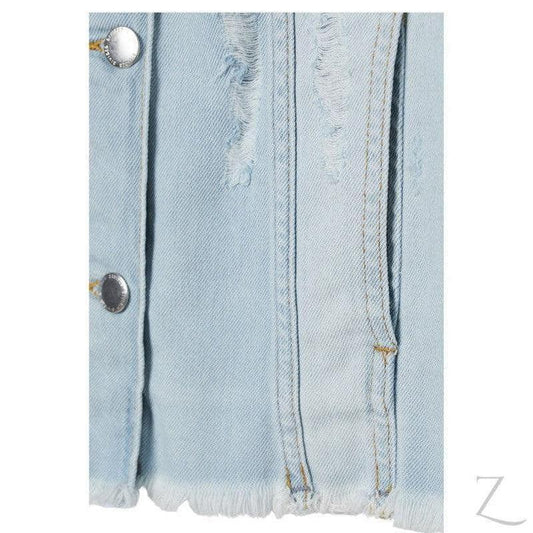 Buy-Ladies Heavily Distressed Denim Jacket | Ripped | "Futhi" - B Grade-Online-in South Africa-on Zalemart