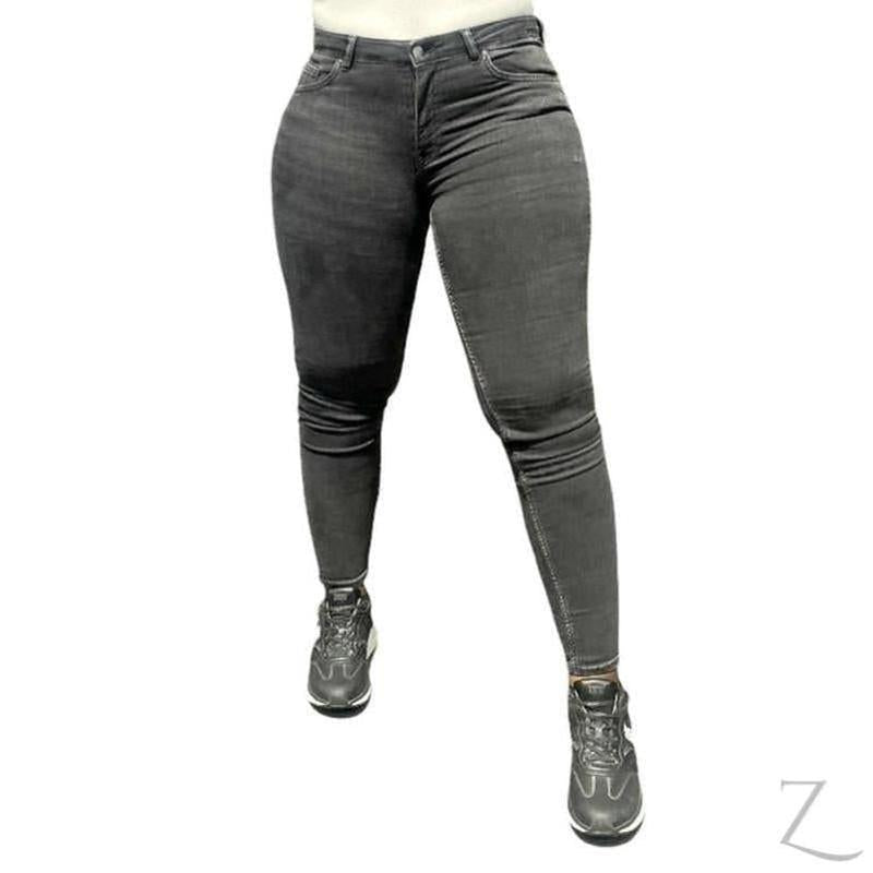Buy-Ladies High Rise Super Skinny Strong Stretchy Denim Jeans | Plain | "Futhi"-B Grade (Small Rejects)-Online-in South Africa-on Zalemart