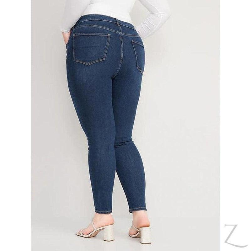 Buy-Ladies High Rise Super Skinny Super Strong Stretchy Denim Jeans | Plain | "Samina" - B Grade-Online-in South Africa-on Zalemart