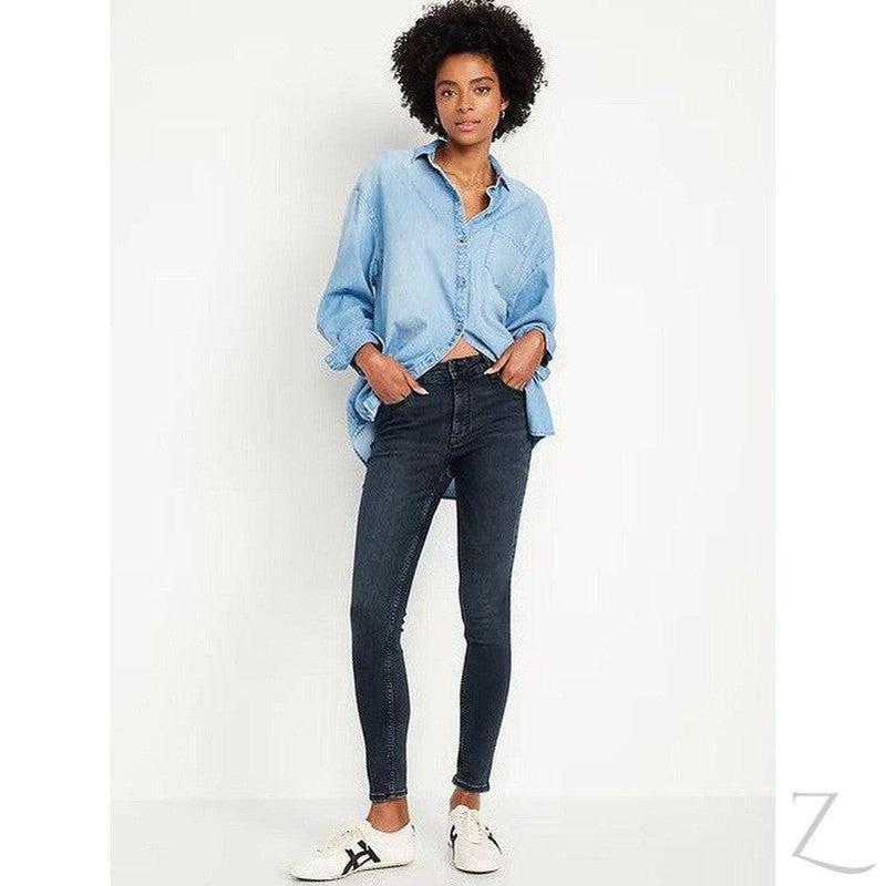 Buy-Ladies High Rise Super Skinny Super Strong Stretchy Denim Jeans | Plain | "Samina" - B Grade-Online-in South Africa-on Zalemart