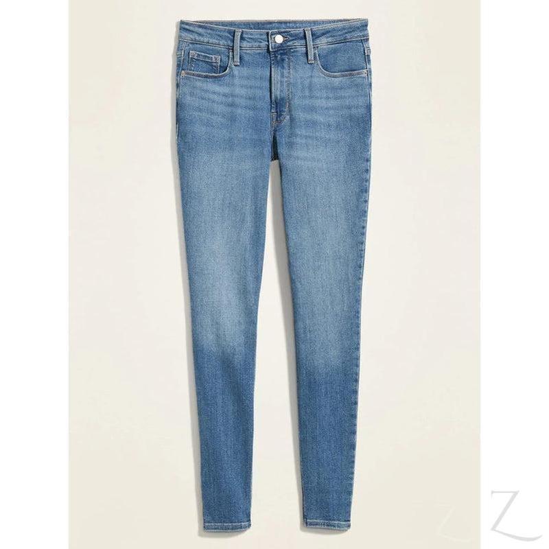 Buy-Ladies High Rise Super Skinny Super Strong Stretchy Denim Jeans | Plain | "Samina" - B Grade-Online-in South Africa-on Zalemart