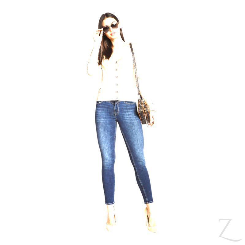 Buy-Ladies High Rise Super Stretchy Super Skinny Strong Denim Jeans | Front Yoke | "Gela" - B Grade-Online-in South Africa-on Zalemart