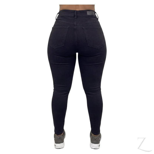 Buy-Ladies High Rise Super Stretchy Super Skinny Super Strong Curvy Denim Jeans | One Size Fits 2 | "Mafu" - B Grade-Online-in South Africa-on Zalemart