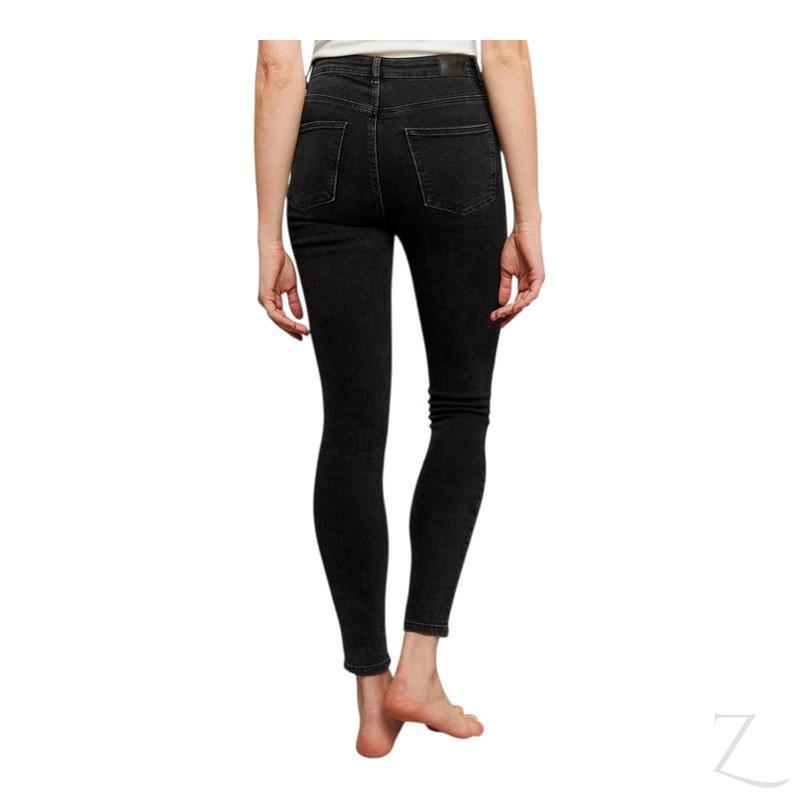 Buy-Ladies High Rise Super Stretchy Super Skinny Super Strong Denim Jeans | Detailed | "Khumba" - B Grade-Online-in South Africa-on Zalemart