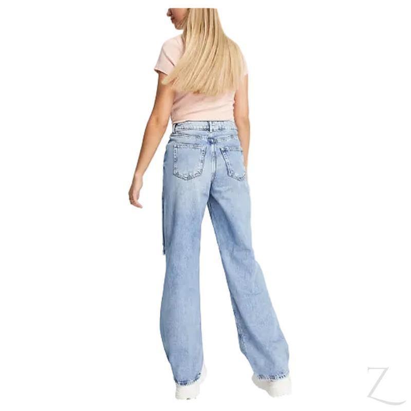 Buy-Ladies High Rise Super Strong 90s Fit Baggy Jeans | Ripped | "Bula" - B Grade-Online-in South Africa-on Zalemart
