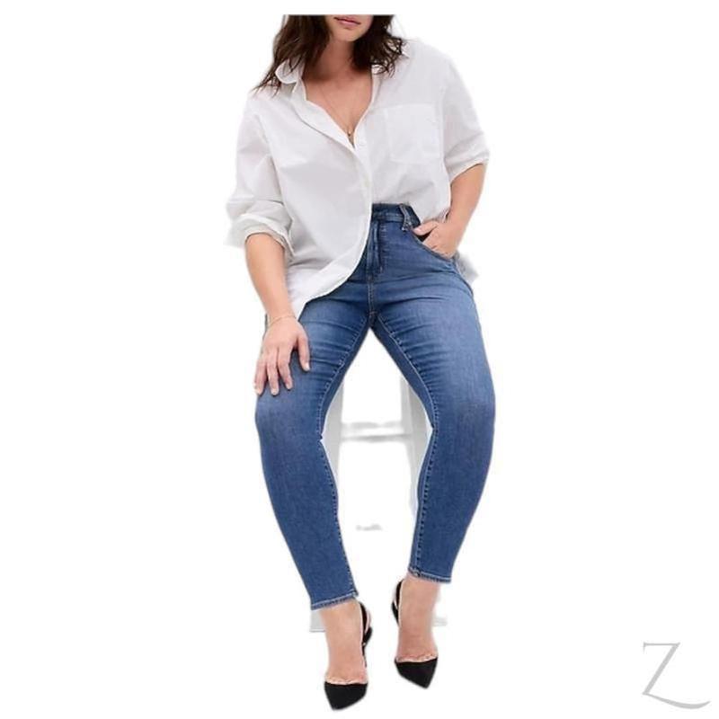 Buy-Ladies High Rise Super Strong Stretchy Skinny Denim Jeans | Plain | "Bobo" - B Grade-Online-in South Africa-on Zalemart
