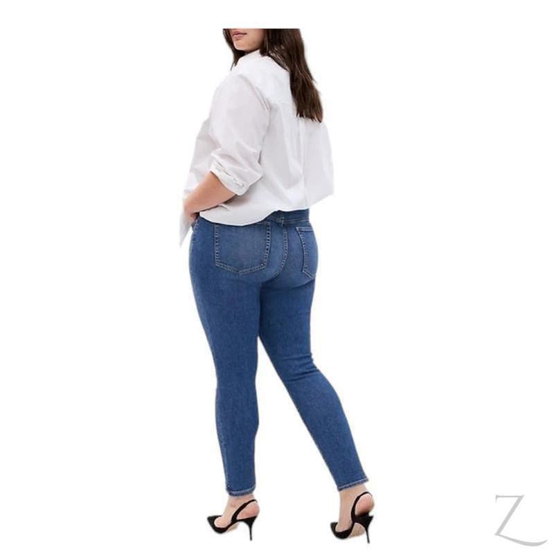 Buy-Ladies High Rise Super Strong Stretchy Skinny Denim Jeans | Plain | "Bobo" - B Grade-Online-in South Africa-on Zalemart