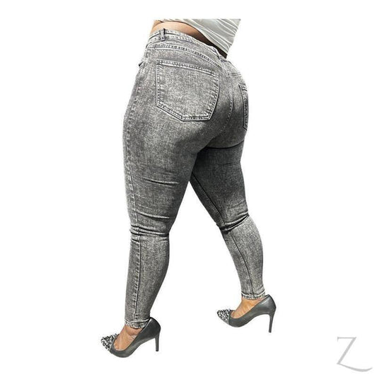 Buy-Ladies High Rise Super Strong Super Skinny Slightly Stretchy Denim Jeans | Plain | "Rio" - B Grade-Online-in South Africa-on Zalemart