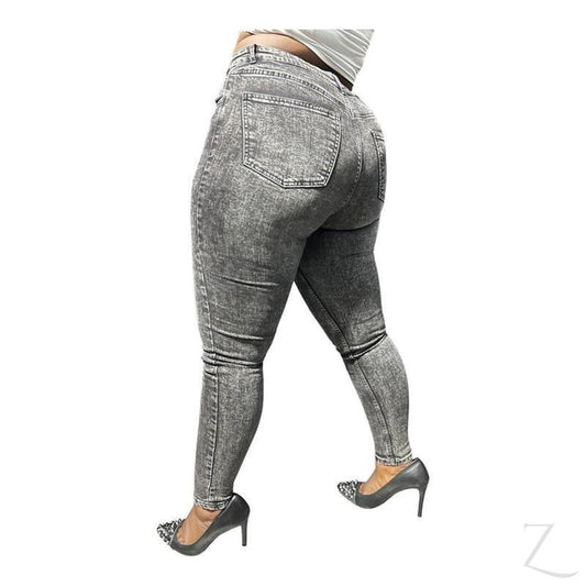 Buy-Ladies High Rise Super Strong Super Skinny Slightly Stretchy Denim Jeans | Plain | "Rio"-Online-in South Africa-on Zalemart