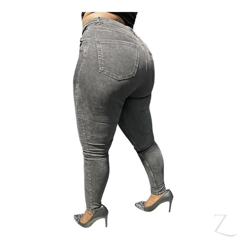 Buy-Ladies High Rise Super Strong Super Skinny Slightly Stretchy Denim Jeans | Plain | "Rio"-Online-in South Africa-on Zalemart