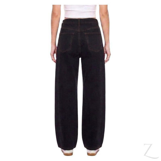 Buy-Ladies High Rise Super Strong Wide-Leg Denim Jeans | Plain | "Zia" - B Grade-Online-in South Africa-on Zalemart