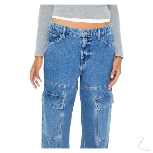 Buy-Ladies High Rise Wide Leg Baggy Jeans | Cargo | "Fele" - B Grade-Online-in South Africa-on Zalemart