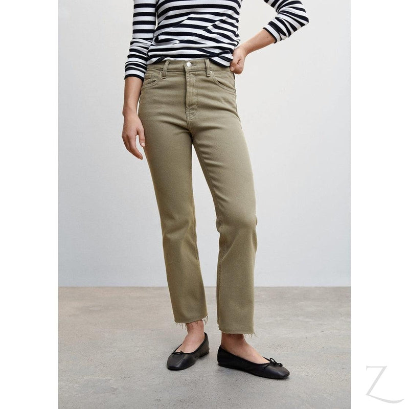 Buy-Ladies High Waist Strong Stretchy Flared Denim Jeans | Cropped | "Sithelo"-Online-in South Africa-on Zalemart