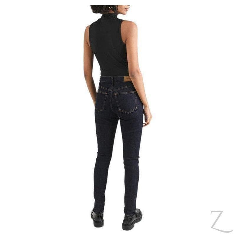 Buy-Ladies High Waist Super Strong Stretchy Skinny Denim Jeans | Plain | "Roo" - B Grade-Online-in South Africa-on Zalemart