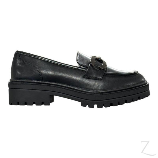 Buy-Ladies Italian Loafer | Slip On | "Donna"-Black-3-Online-in South Africa-on Zalemart