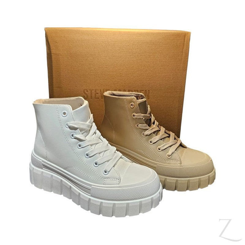 Ladies Platform Ankle Boots Flat Sole Annie
