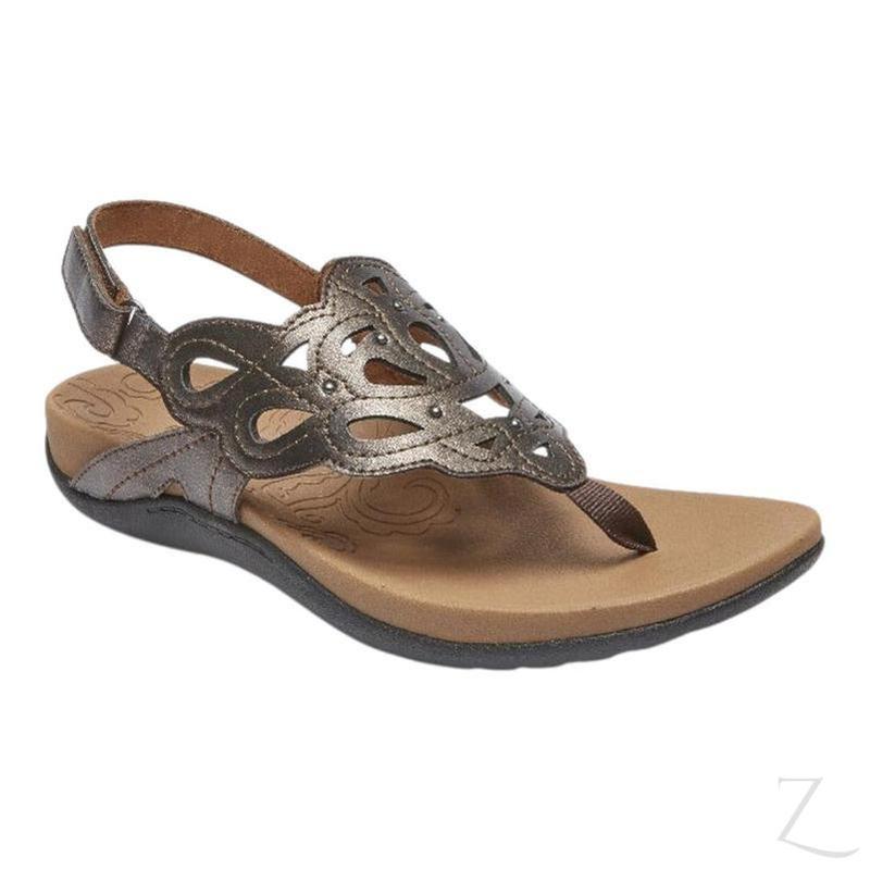 Buy-Ladies Ridge Slingback Sandal | "Dwala" - A Grade-Bronze-3-Online-in South Africa-on Zalemart