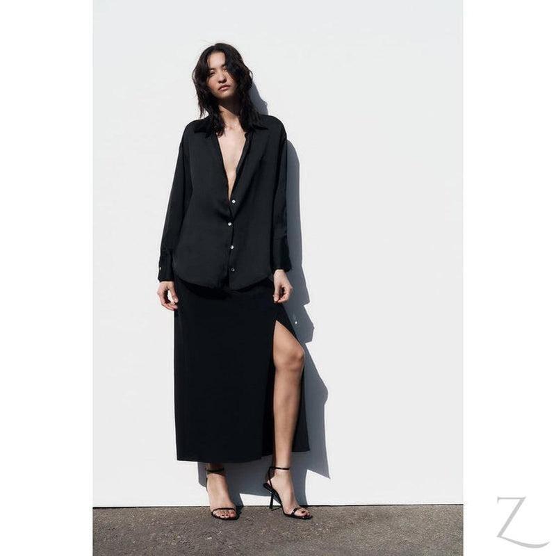 Buy-Ladies Silky Satin Shirt | Plain | "Zia" - B Grade-Online-in South Africa-on Zalemart