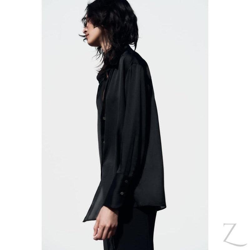 Buy-Ladies Silky Satin Shirt | Plain | "Zia" - B Grade-Online-in South Africa-on Zalemart