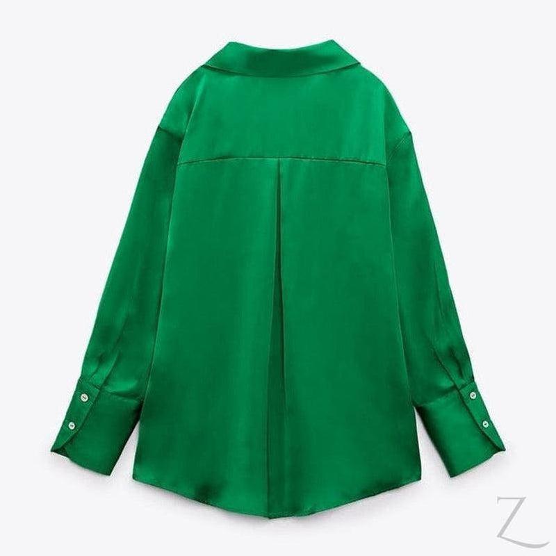 Buy-Ladies Silky Satin Shirt | Plain | "Zia" - B Grade-Online-in South Africa-on Zalemart