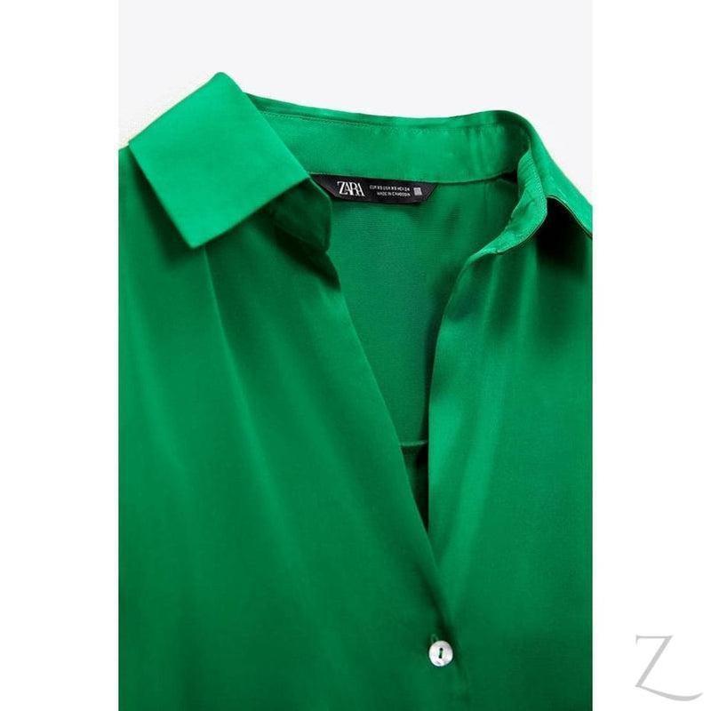 Buy-Ladies Silky Satin Shirt | Plain | "Zia" - B Grade-Online-in South Africa-on Zalemart
