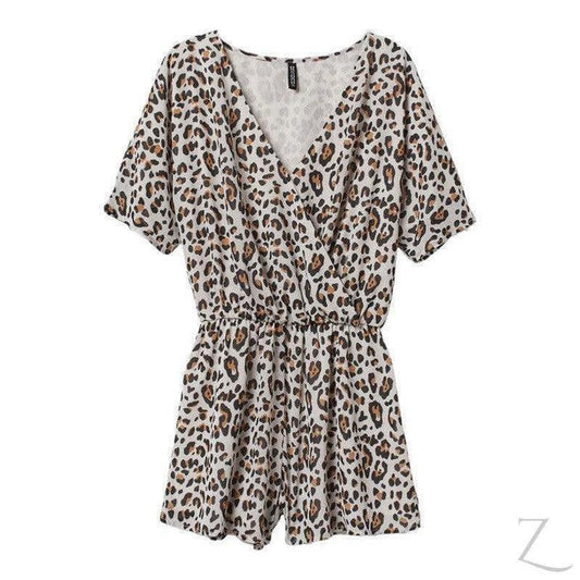 Buy-Ladies Sleeveless Summer Romper | Short | "Futhi" - B Grade-Leopard Print-XXS-Online-in South Africa-on Zalemart