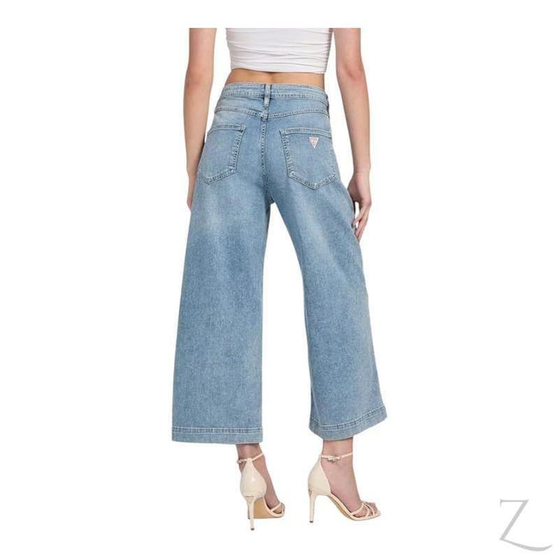 Buy-Ladies Stretchy Strong Wide Leg Denim Jeans | Cropped | "Gela" - B Grade-Online-in South Africa-on Zalemart