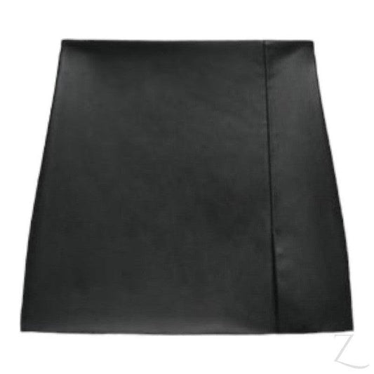 Buy-Ladies Strong Faux Leather Skirt | Skort | "Zia"-Black-XS-Online-in South Africa-on Zalemart