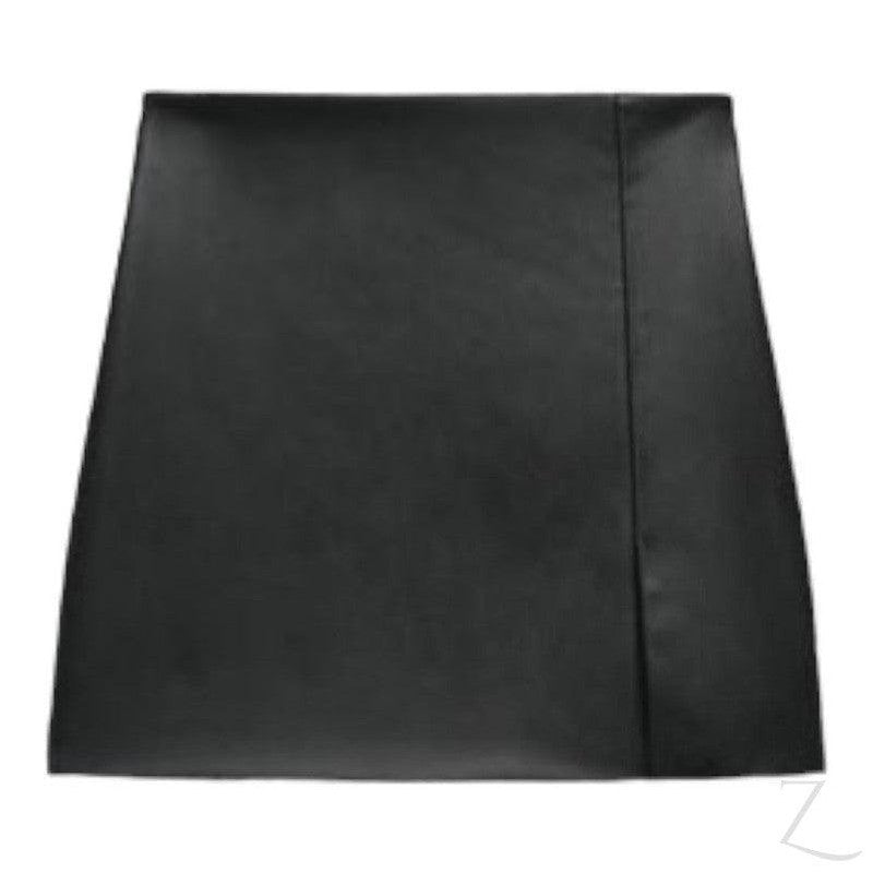 Buy-Ladies Strong Faux Leather Skirt | Skort | "Zia"-Black-XS-Online-in South Africa-on Zalemart