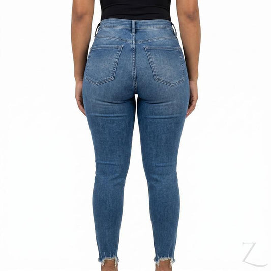 Buy-Ladies Super Skinny Slightly Stretchy Denim Jeans | Raw Hem | "Tina" - B Grade-Online-in South Africa-on Zalemart