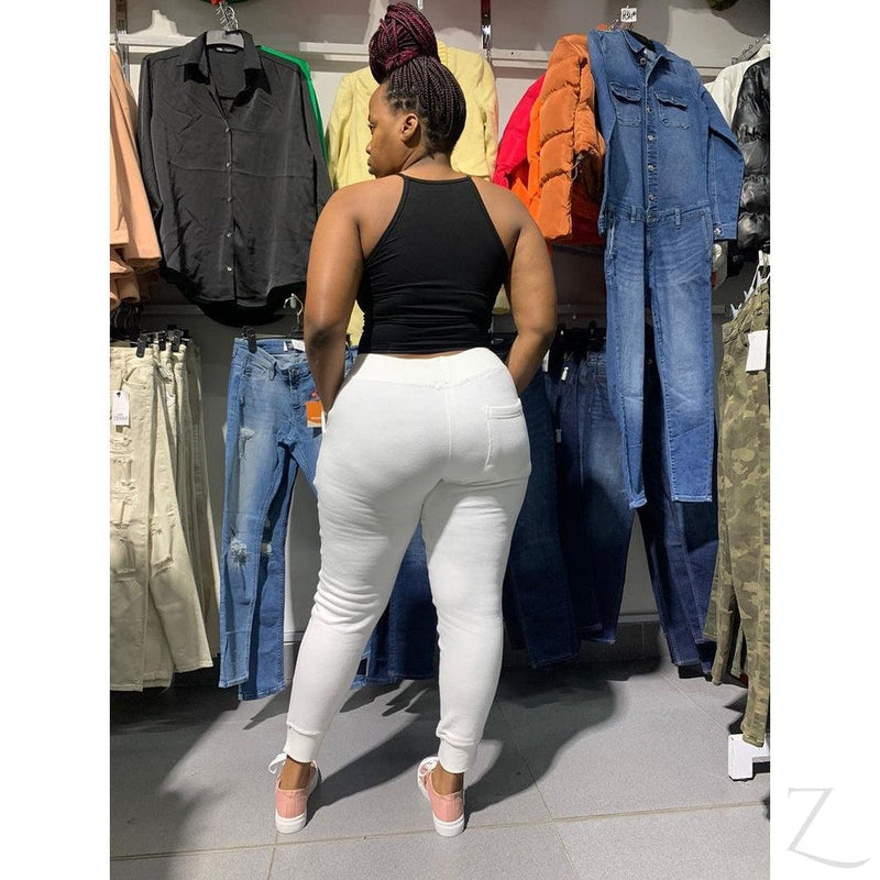 Buy-Ladies Super Soft Premium Fleece Joggers | Plain | "Saba"-Online-in South Africa-on Zalemart