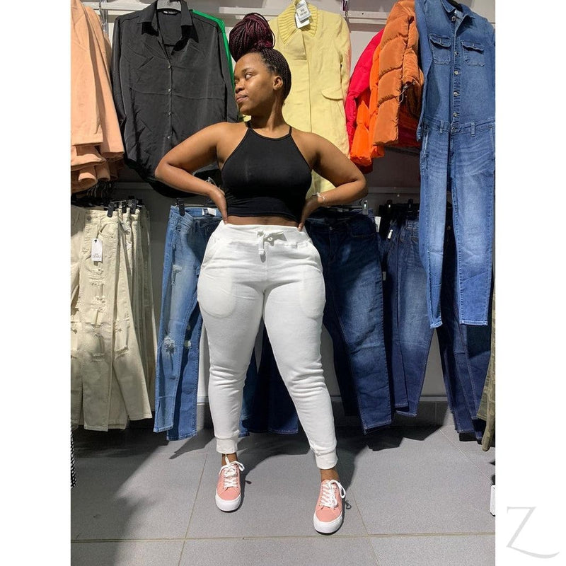 Buy-Ladies Super Soft Premium Fleece Joggers | Plain | "Saba"-Online-in South Africa-on Zalemart
