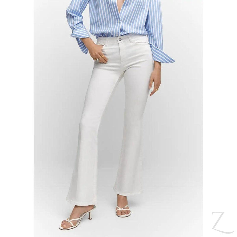 Buy-Ladies Super Stretchy Strong Denim Flare Jeans | Plain | "Sithelo"-Online-in South Africa-on Zalemart