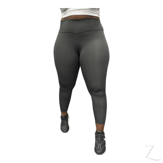 Buy-Ladies Super Stretchy Strong Leggings | Plain | "Zinga" - A Grade-Dark Grey-XS-Online-in South Africa-on Zalemart