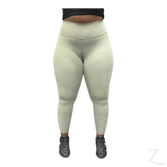 Buy-Ladies Super Stretchy Strong Leggings | Plain | "Zinga" - A Grade-Light Green-S-Online-in South Africa-on Zalemart