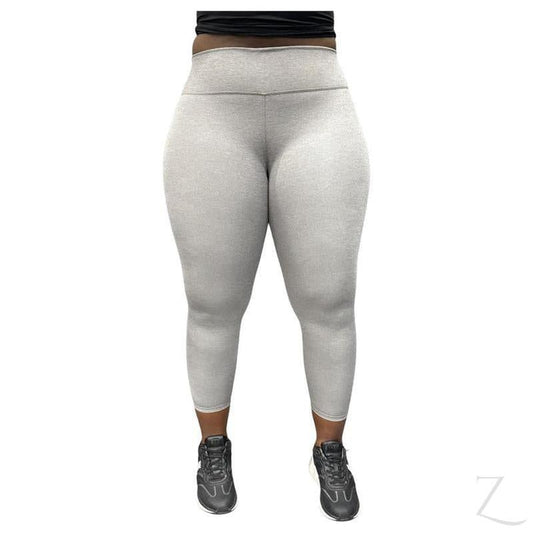 Buy-Ladies Super Stretchy Strong Leggings | Plain | "Zinga" - A Grade-Light Grey-XS-Online-in South Africa-on Zalemart