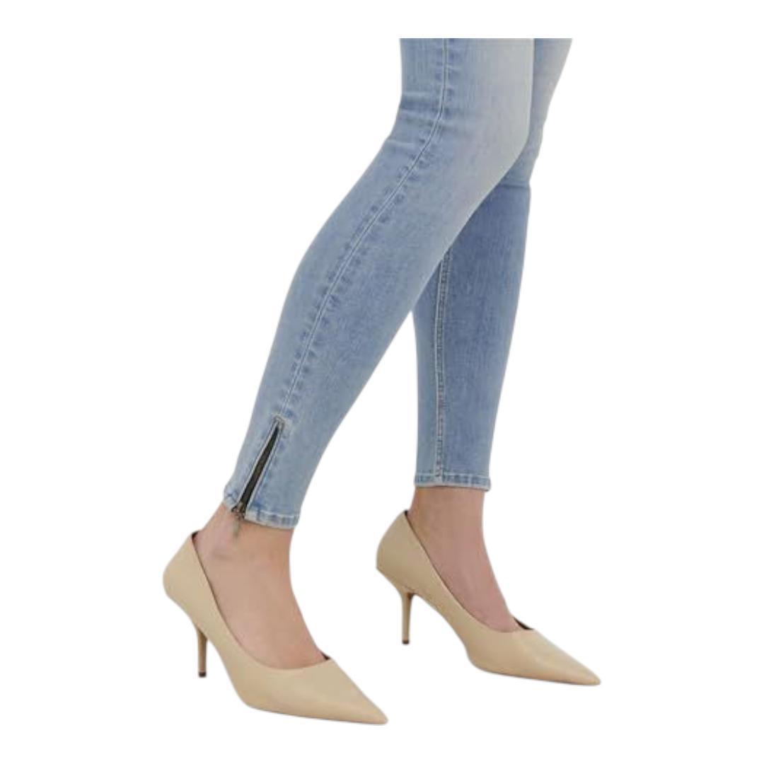 Buy-Ladies Super Stretchy Super Skinny Ankle Grazer Detailed Denim Jeans | Zip Detail | "Phela" - A Grade-Online-in South Africa-on Zalemart